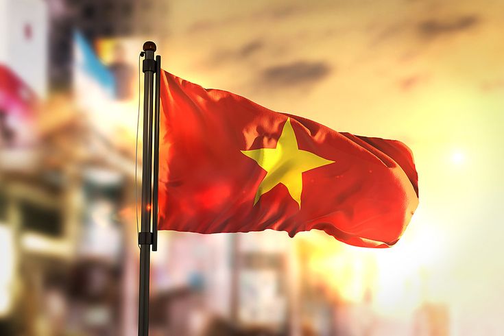 Vector lá cờ Việt Nam đẹp - Free.Vector6.com