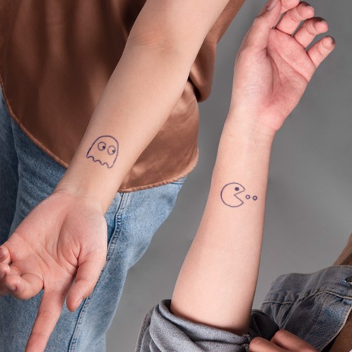 Hình Xăm Icon Facebook Đẹp  Tattoo Icon Chó Nâu Cute