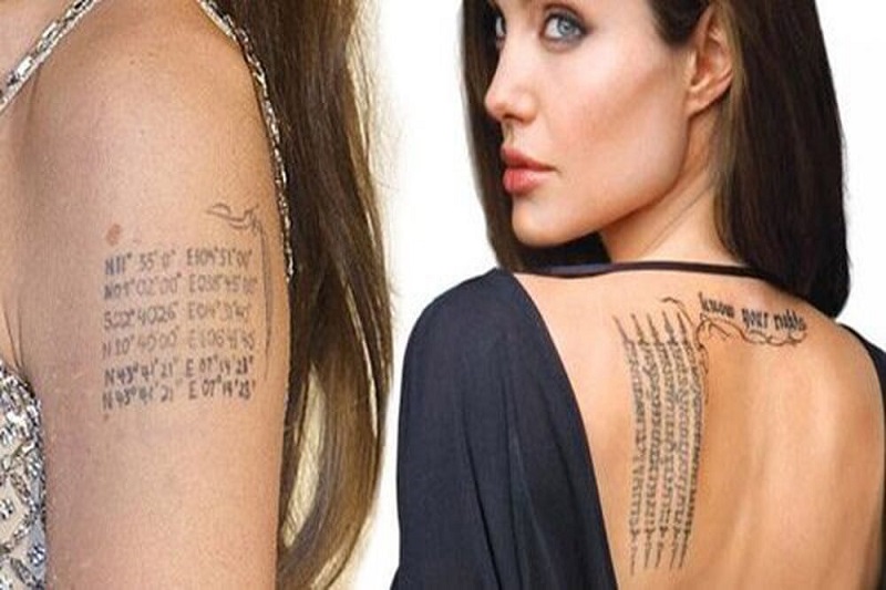 Danh sách tất cả các hình xăm của Angelina Jolie và ý nghĩa của chúng