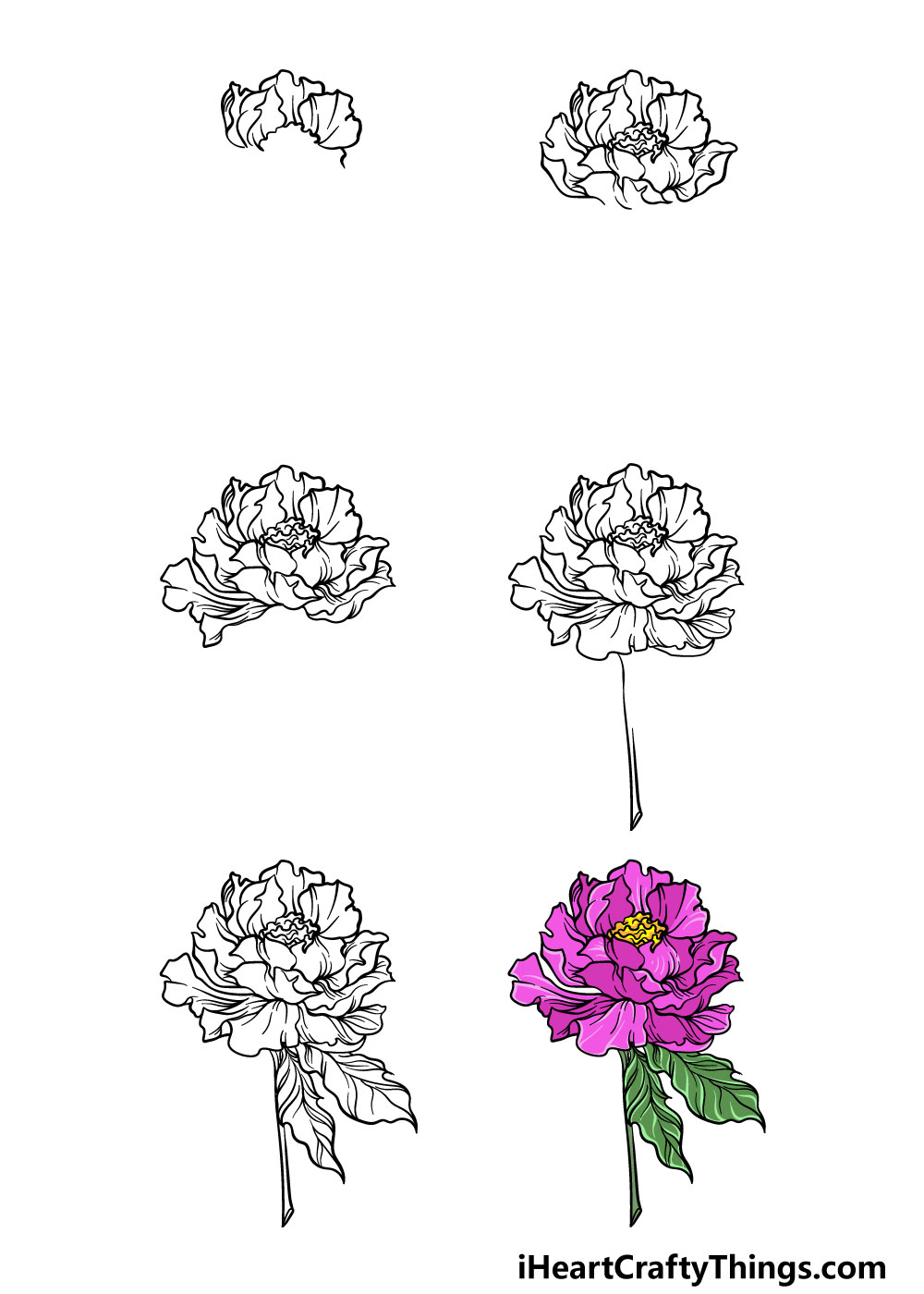 Cách vẽ hoa Hồng đơn giản 3D bằng bút chì bút màu