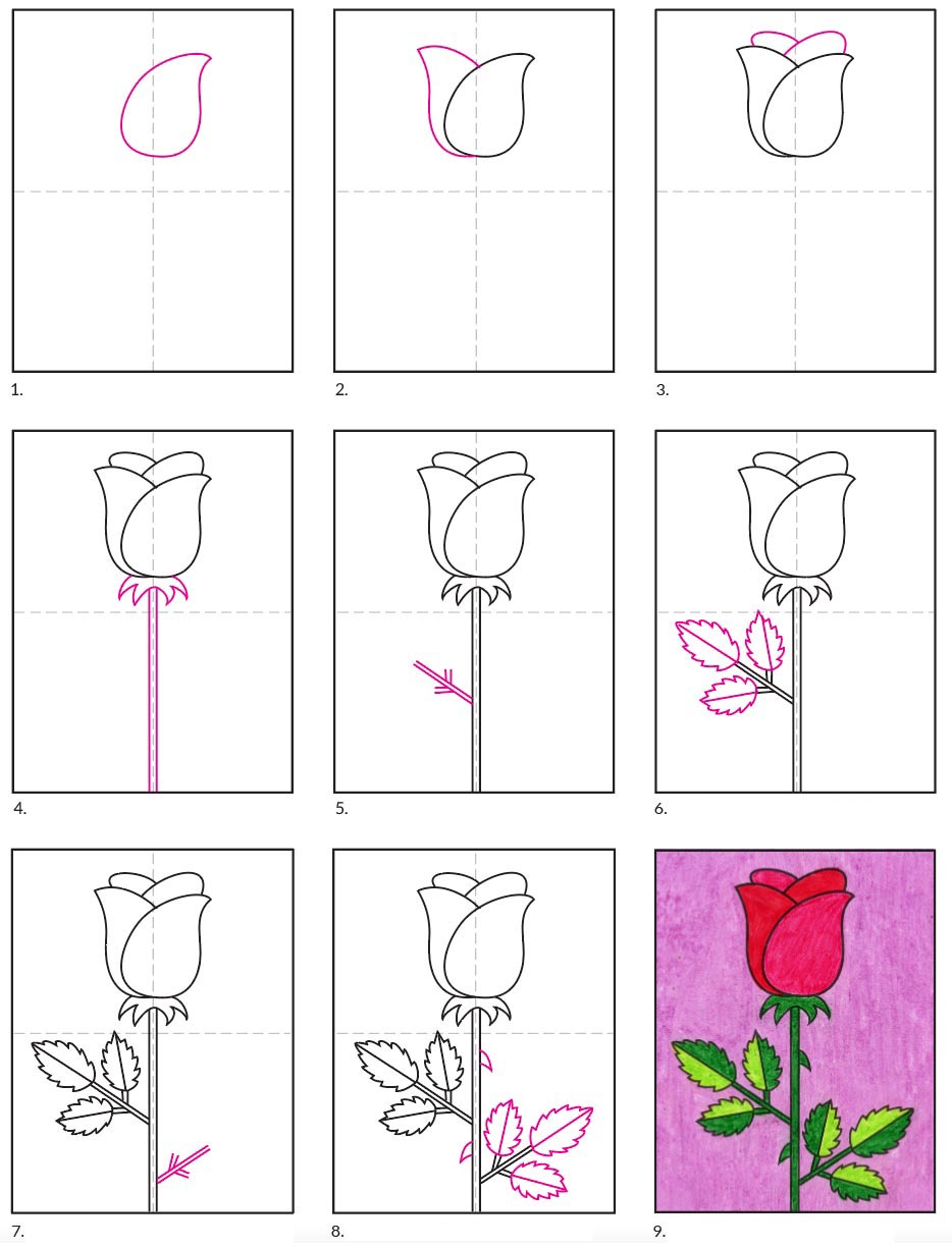 199 Cách Vẽ Bông Hoa Đơn Giản Hình Vẽ Bông Hoa Đẹp